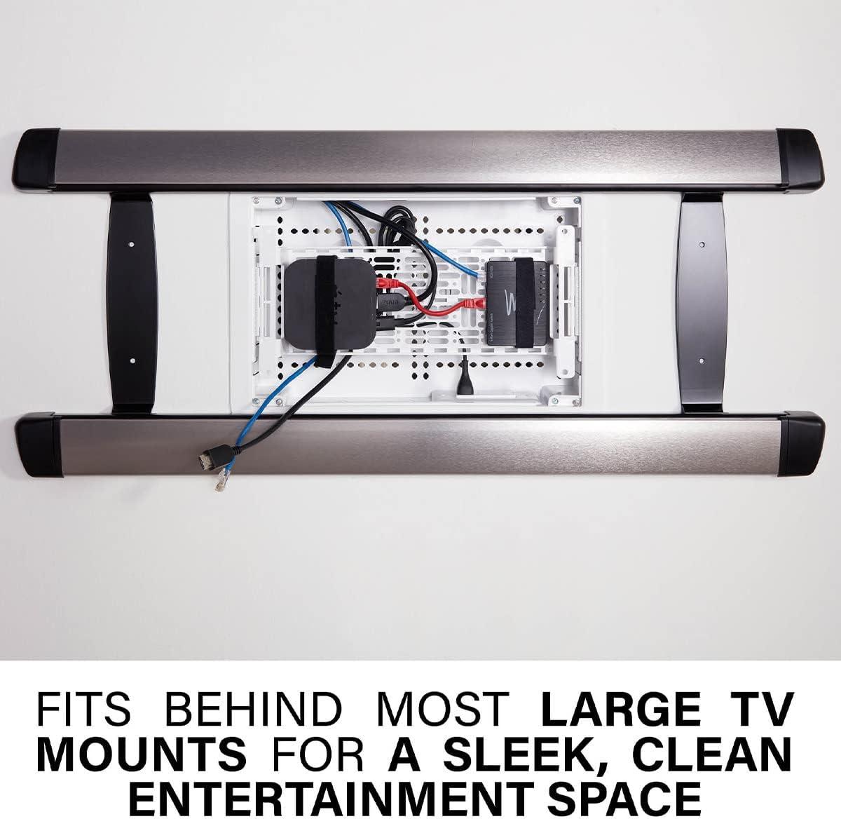 imageSANUS 9quot TV Media inWall Box with Power Supply Kit Ideal for Wall Mounted TVs