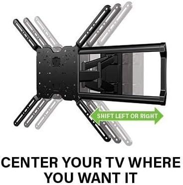 imageSANUS Extra Large TV Wall Mount Swivel ampamp Tilt  Premium Universal Design fits TVs 37quot90quot up to 150 lbs ampamp SANUS Soundbar Mount for Most Soundbars up to 15 lbs  Easy Install ampamp Tool Free Adjustments