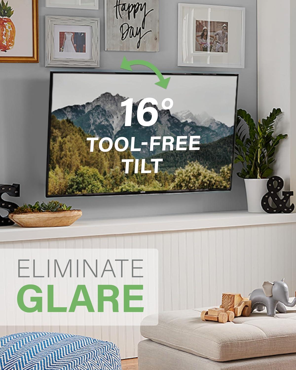 imageSANUS Full Motion TV Mount  Single Stud 19 to 40 inch TV Wall Mount Tilts Extends ampamp Swivels  Easy DIY Install Includes All Hardware ampamp Post Install Leveling  Great for Corners