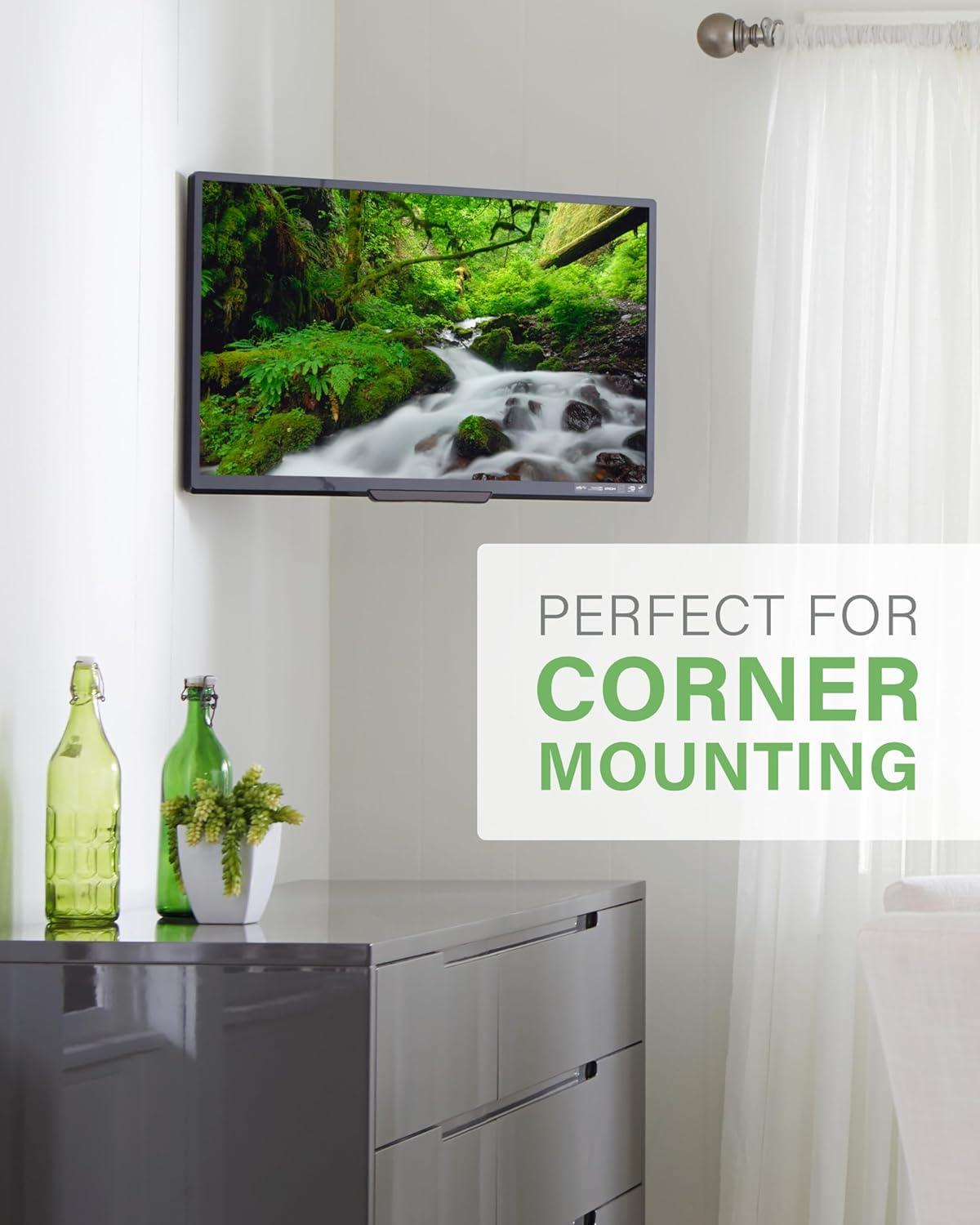 imageSANUS Full Motion TV Mount  Single Stud 19 to 40 inch TV Wall Mount Tilts Extends ampamp Swivels  Easy DIY Install Includes All Hardware ampamp Post Install Leveling  Great for Corners