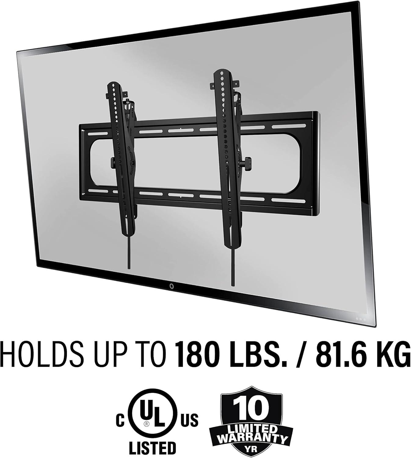 imageSANUS Outdoor TV Mount for 37quot to 95quot TVs  Weatherproof Tilting Mount with Corrosion Resistant Coating ampamp Stainless Steel Hardware  ToolFree Tilt ampamp 3 Step Install