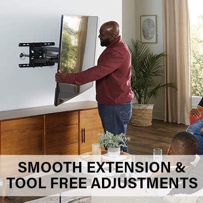 imageSANUS Premium Full Motion TV Mount ampamp in Wall TV Power ampamp Cable Management Kit