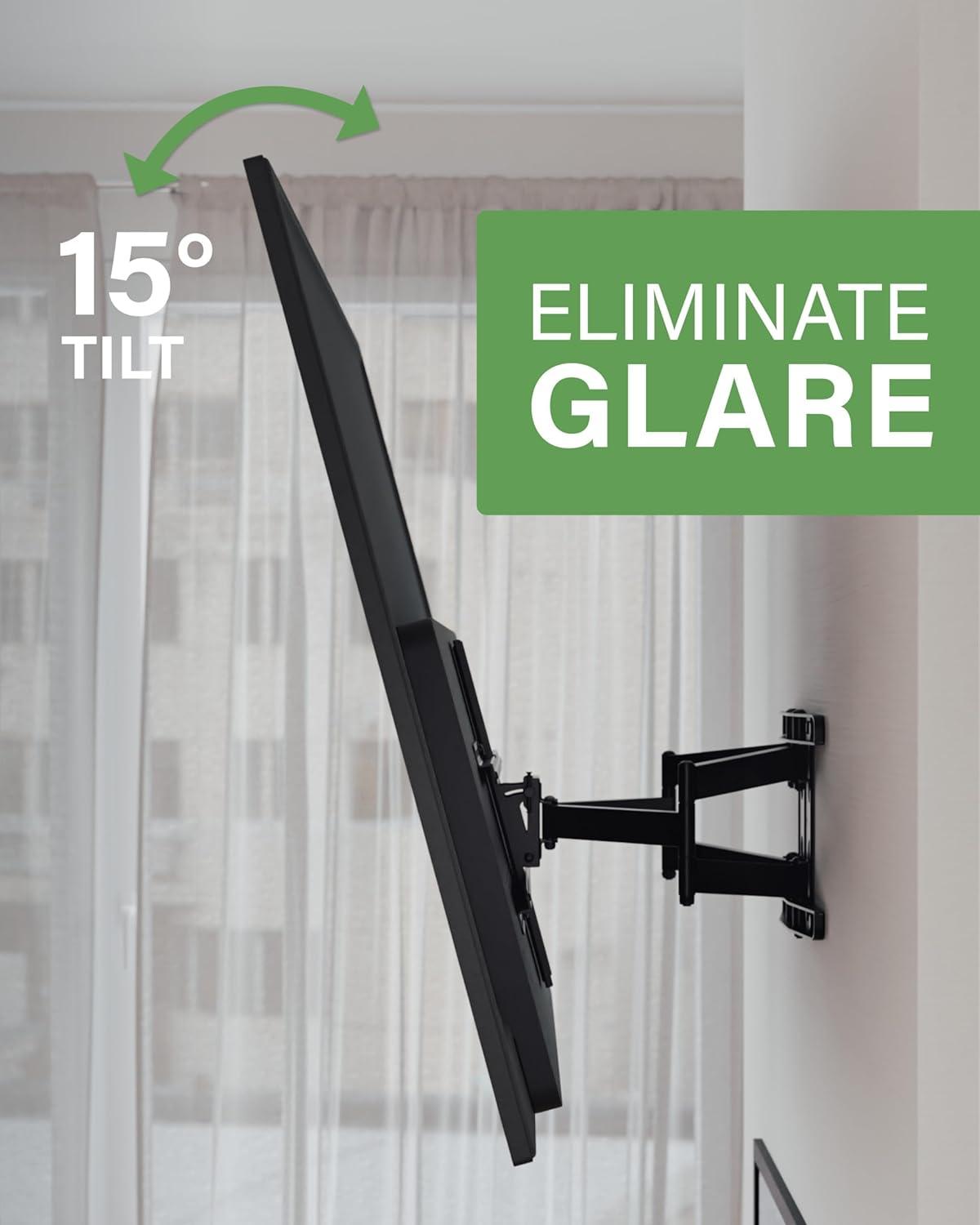 imageSANUS Premium Full Motion TV Mount for 42quot90quot TVs  Sturdy ampamp Smooth Extension Swivel and Tilt for Big TVs  Universal Design Fits Samsung LG Vizio TCL ampamp More  Easy Installation OLF22