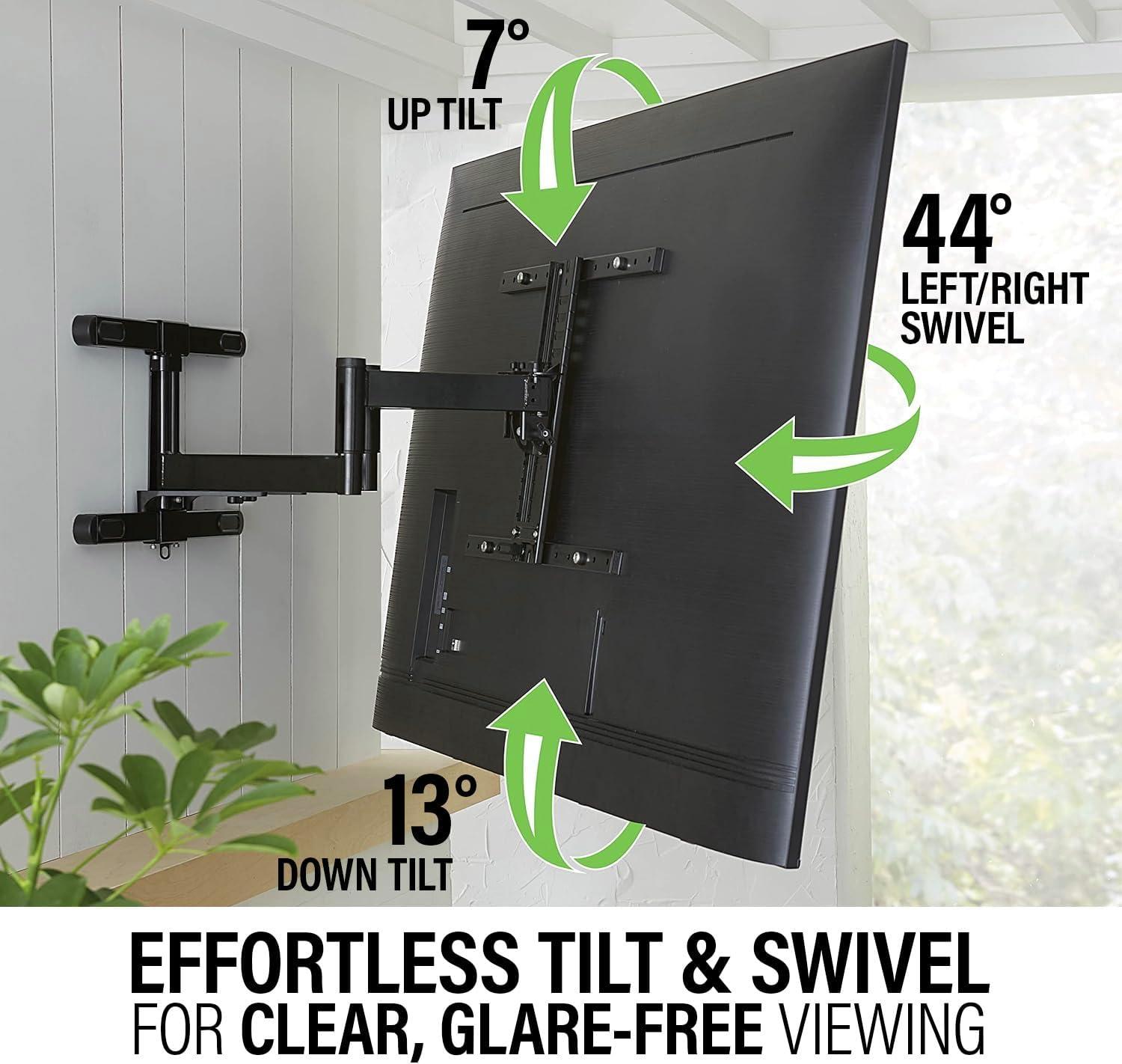 imageSANUS Premium Outdoor TV Mount  Weatherproof FullMotion Mount for 40quot85quot TVs with 25quot of Smooth Extension  Corrosion Resistant Coating Plus Stainless Steel Hardware  VODLF125