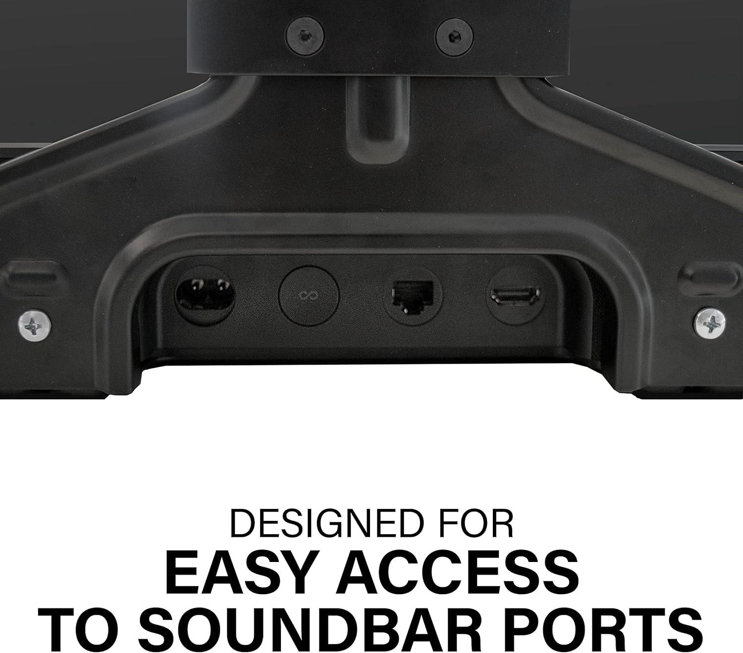 imageSANUS Soundbar Mount for Sonos Beam  Height Adjustable up to 12quot ampamp Designed to Work with Any TV  Custom Fit to Sonos Beam for Optimal Audio Performance
