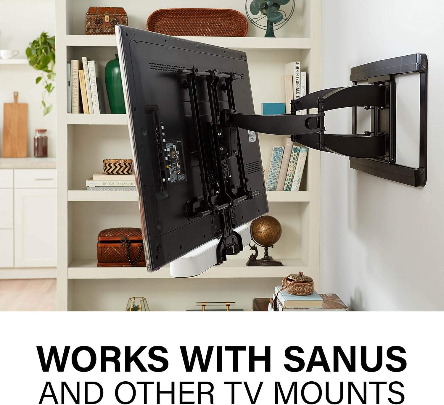 imageSANUS Soundbar Mount for Sonos Beam  Height Adjustable up to 12quot ampamp Designed to Work with Any TV  Custom Fit to Sonos Beam for Optimal Audio Performance