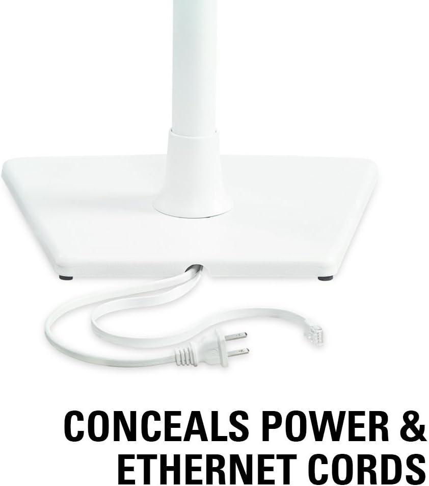 imageSANUS Wireless Sonos Speaker Stand for Sonos One Play1 ampamp Play3  AudioEnhancing Design with Builtin Cable Management  Pair Black  WSS22B1White