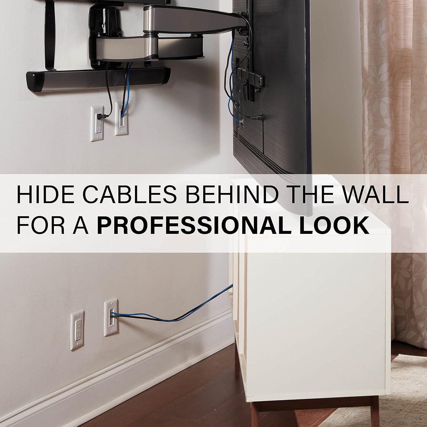 imageSANUS inWall Cable Management Kit  Hides AV Cables Behind The Wall  SAIWCM2W1