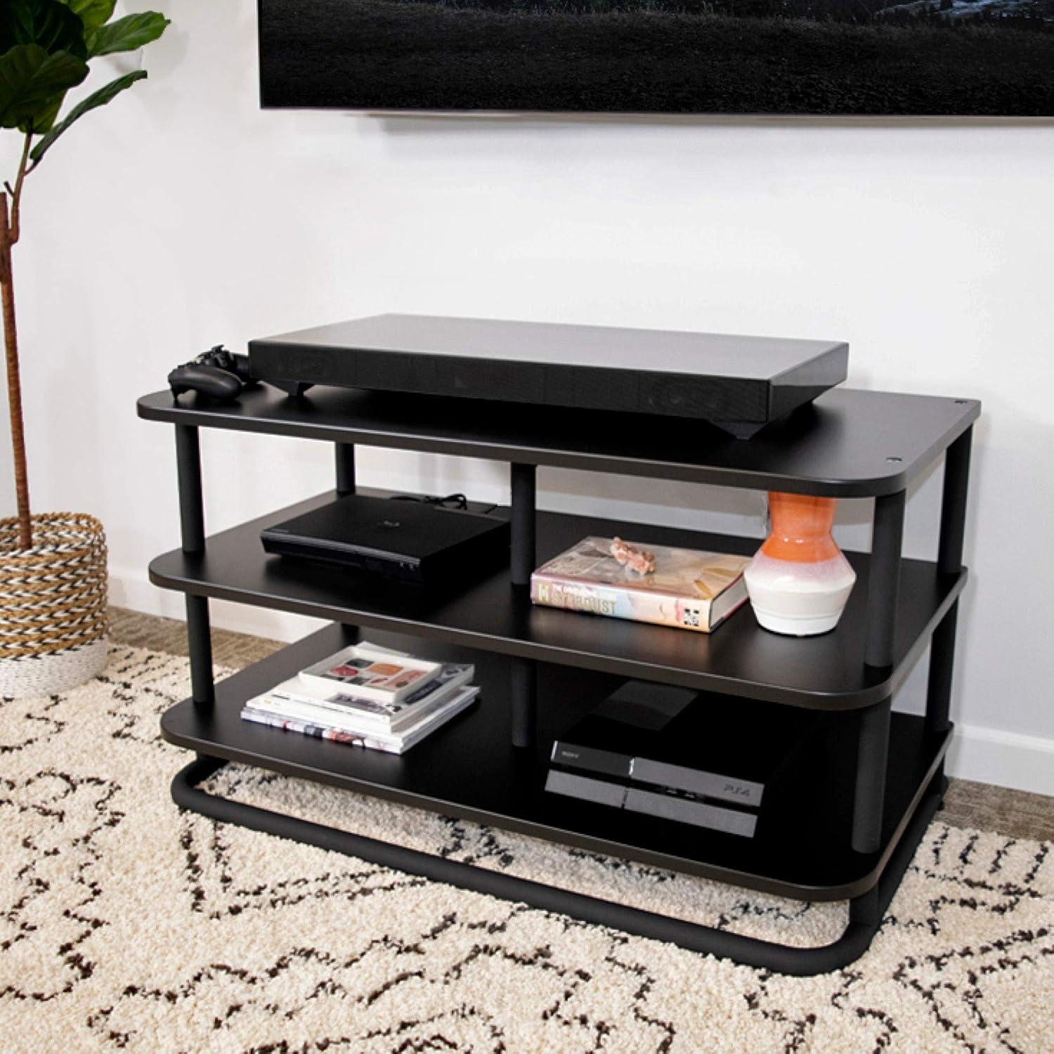 imageSanus Heavy Duty Stand For AV Equipment  Versatile Design Looks Great Holding A TV In The Living Room Or Supporting Up To 400lbs of Heavy Audio Equipment In The Back Closet