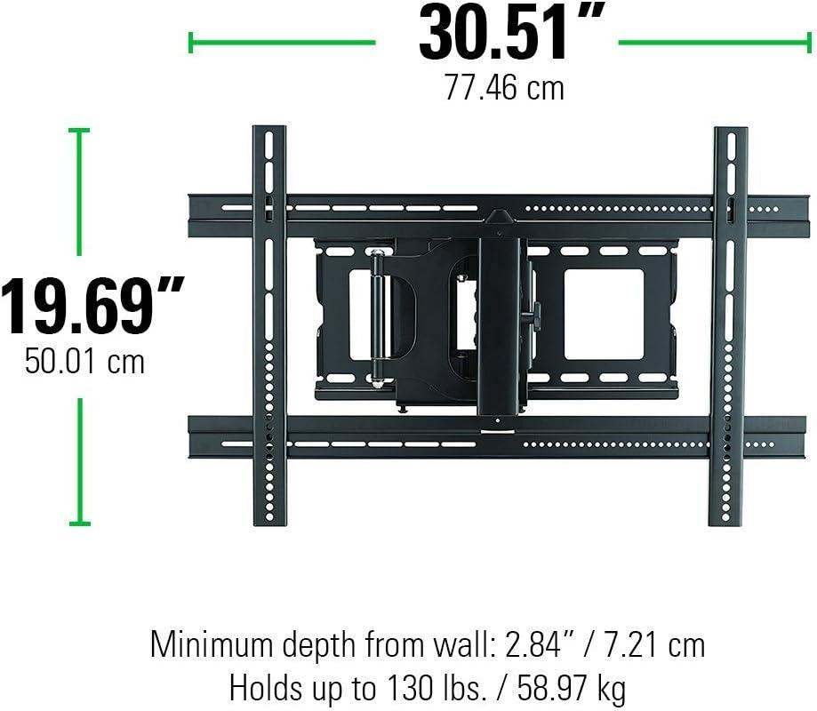 imageSanus MLF13B1 Articulating Universal Wall Mount for 3780Inch Screen BLack