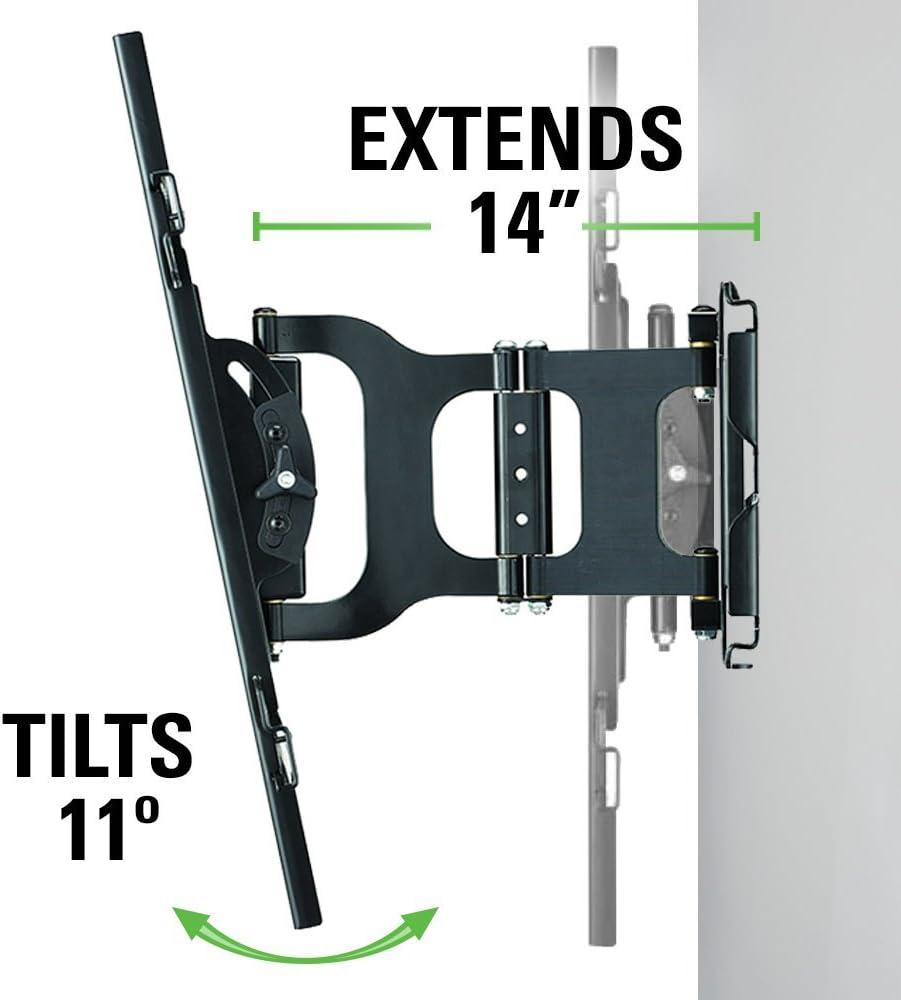 imageSanus MLF13B1 Articulating Universal Wall Mount for 3780Inch Screen BLack
