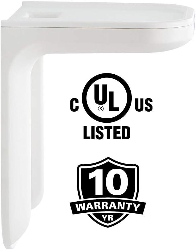 imageSanus Outlet Shelf Speaker Mount  Heavy Duty Shelf Holds Devices up to 10 lbs  DIY Install Works with Both Standard ampamp Decora Outlets  Perfect for Sonos ampamp Other Smart SpeakersWhite