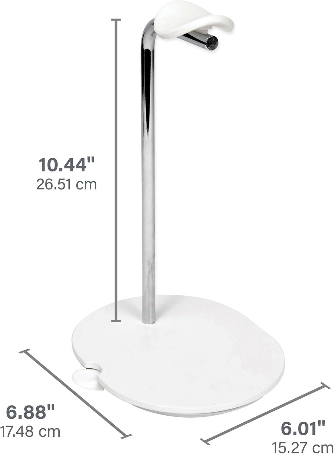 imageSanus Sonos Ace Headphones Stand  Premium Stand wSilicone Cradle Prevents Creasing ampamp Builtin Cable Management wMagnetic Clip for Fast Charging  ToolFree Setup  White Sonos Headphones HolderWhite