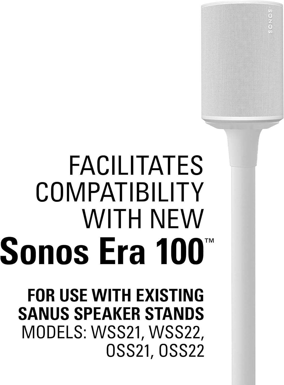 imageSanus Sonos Era 100 Adapter Bracket Kit Wireless Speaker Stands WSS21 WSS22 OSS21 OSS22  Provides Compatibility for New Sonos Era Speaker Without Disassembly Stand  Model OSSE11KIT
