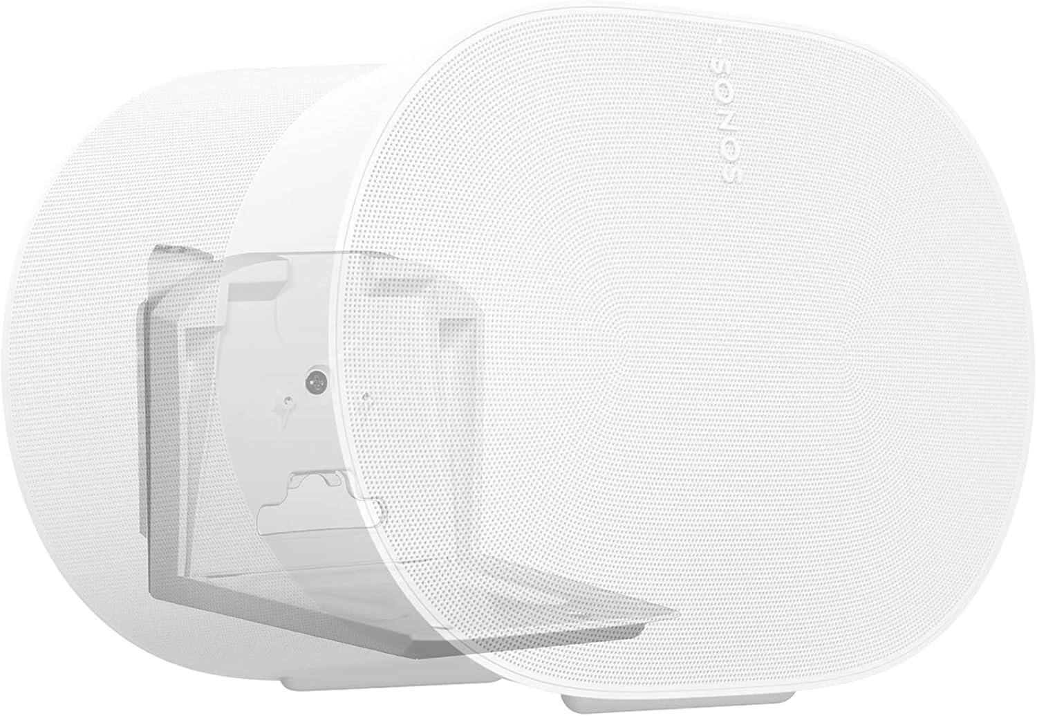 imageSanus Speaker Wall Mount for Sonos Era 300  Swivel ampamp Tilt Speaker Mount with Easy 15Minute Install  White 2PackWhite