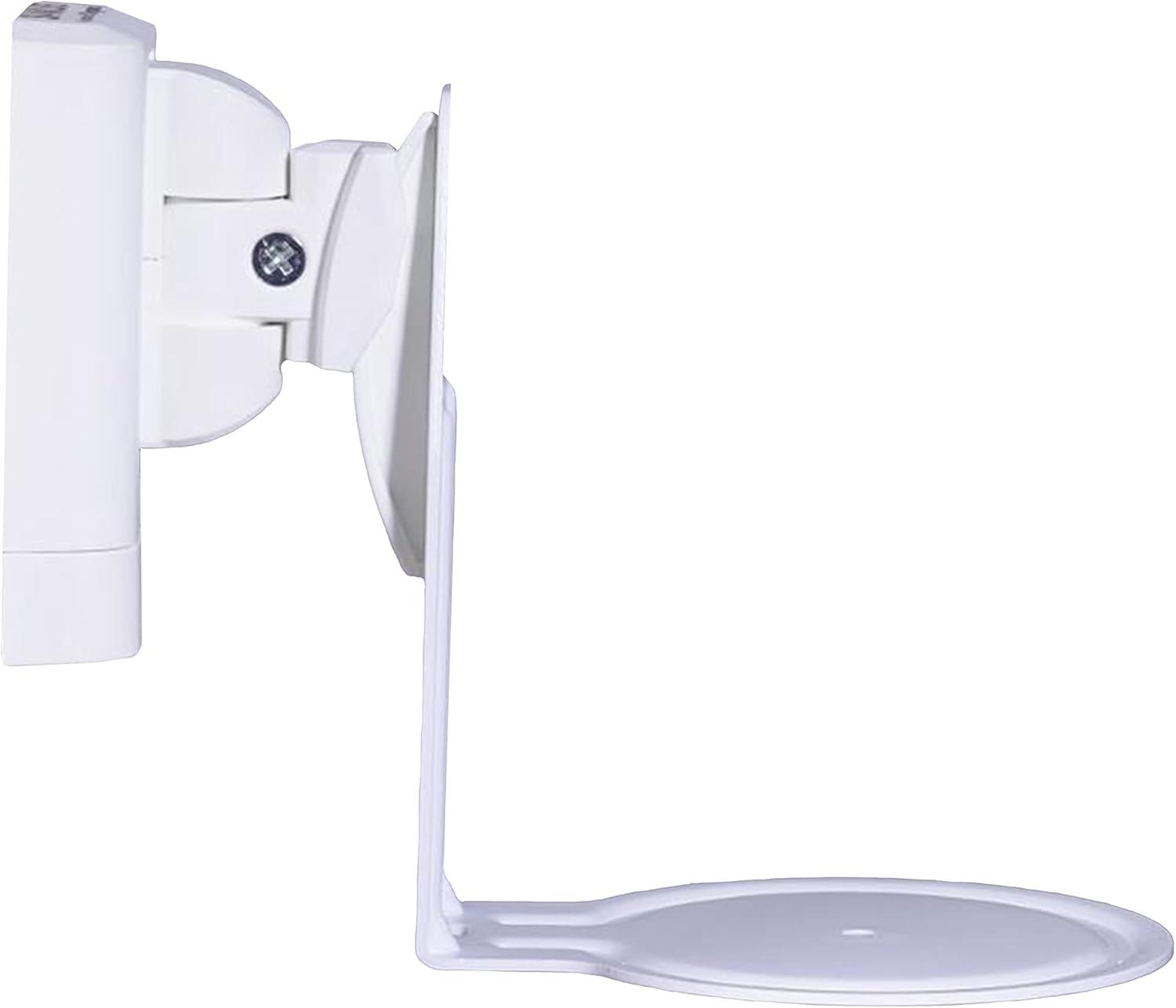 imageSanus Speaker Wall Mounts for Sonos Era 100 Pair  Swivel ampamp Tilt Speaker Mount with Easy 15Minute Install  White 2PackWhite Single
