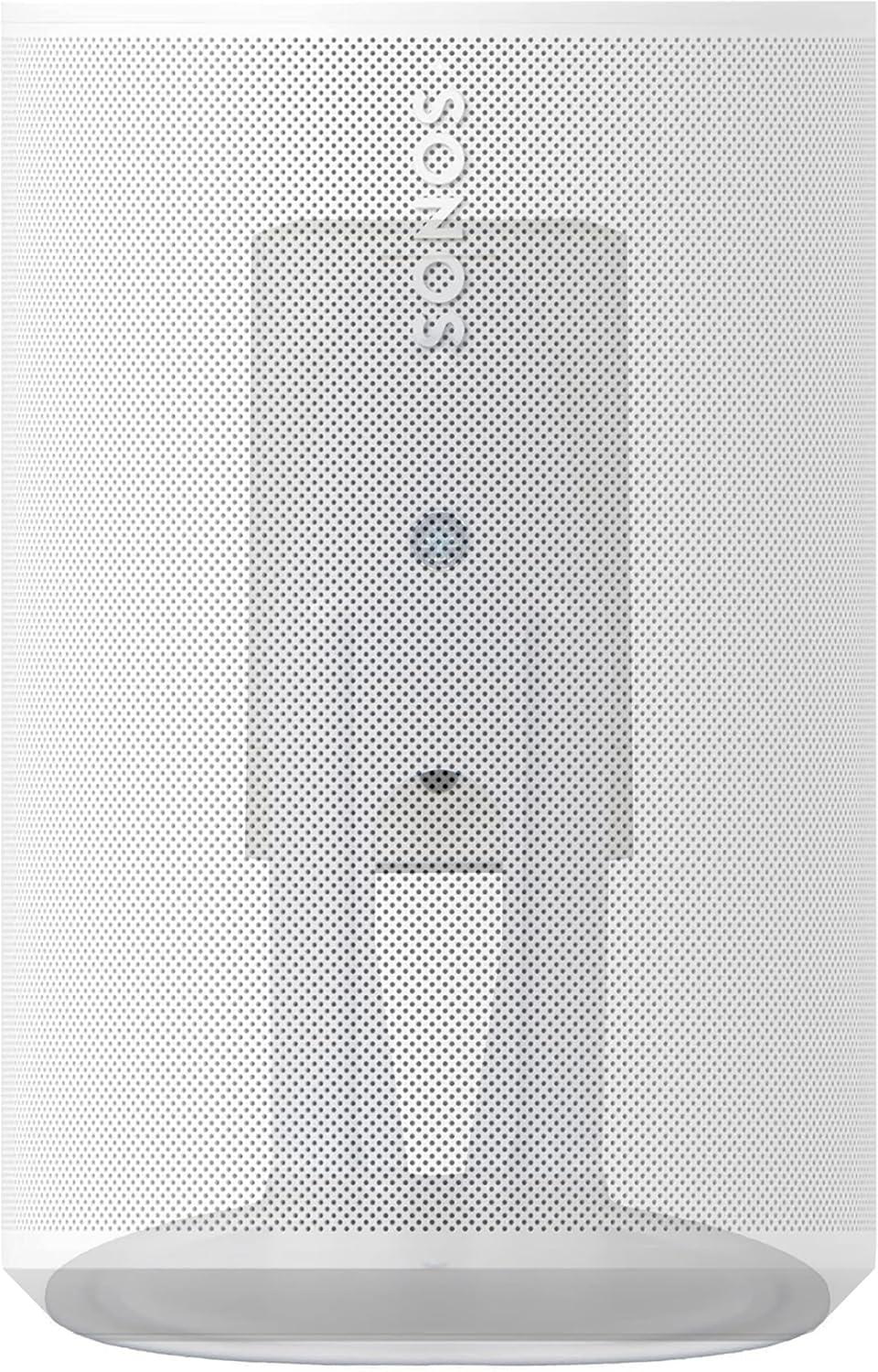 imageSanus Speaker Wall Mounts for Sonos Era 100 Pair  Swivel ampamp Tilt Speaker Mount with Easy 15Minute Install  White 2PackWhite Single