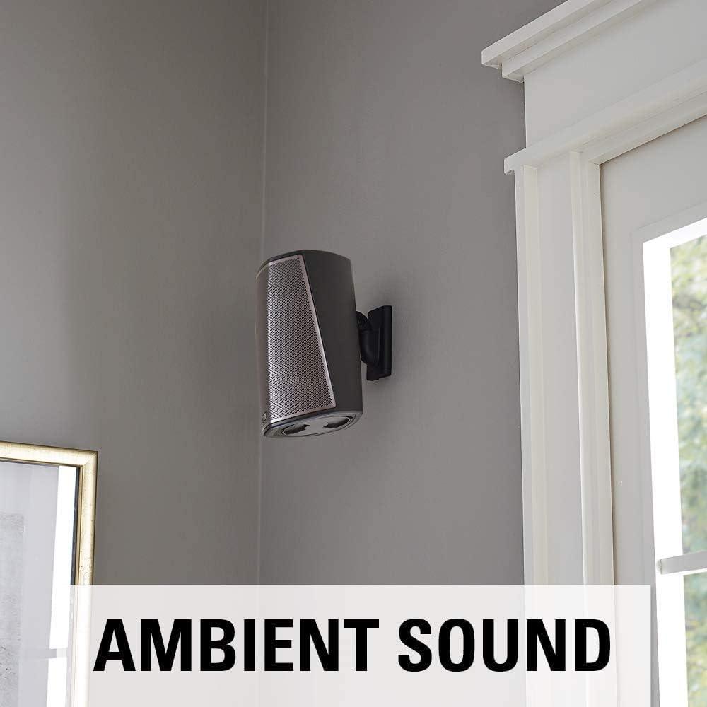 imageSanus Universal Speaker Wall Mount for Small Speakers Compatible with Bose Harmon Kardon JBL KEF Klipsch Roku Polk Sony ampamp Others  PairPair