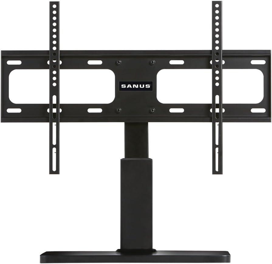 imageSanus VSTV1 Large TV Swivel Base  Universal Replacement Stand for 32quot 60quot Flat TV Screens Including Samsung Sony Vizio TCL ampamp More