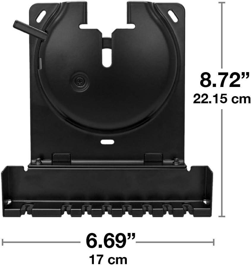 imageSanus Wall Mount for Sonos Amp  Slim Black Design with Lockable Latch for Security  Low Profile Bracket Design Mounts in Any Orientation  Builtin Cable Management ampamp Easy 15Minute Install 