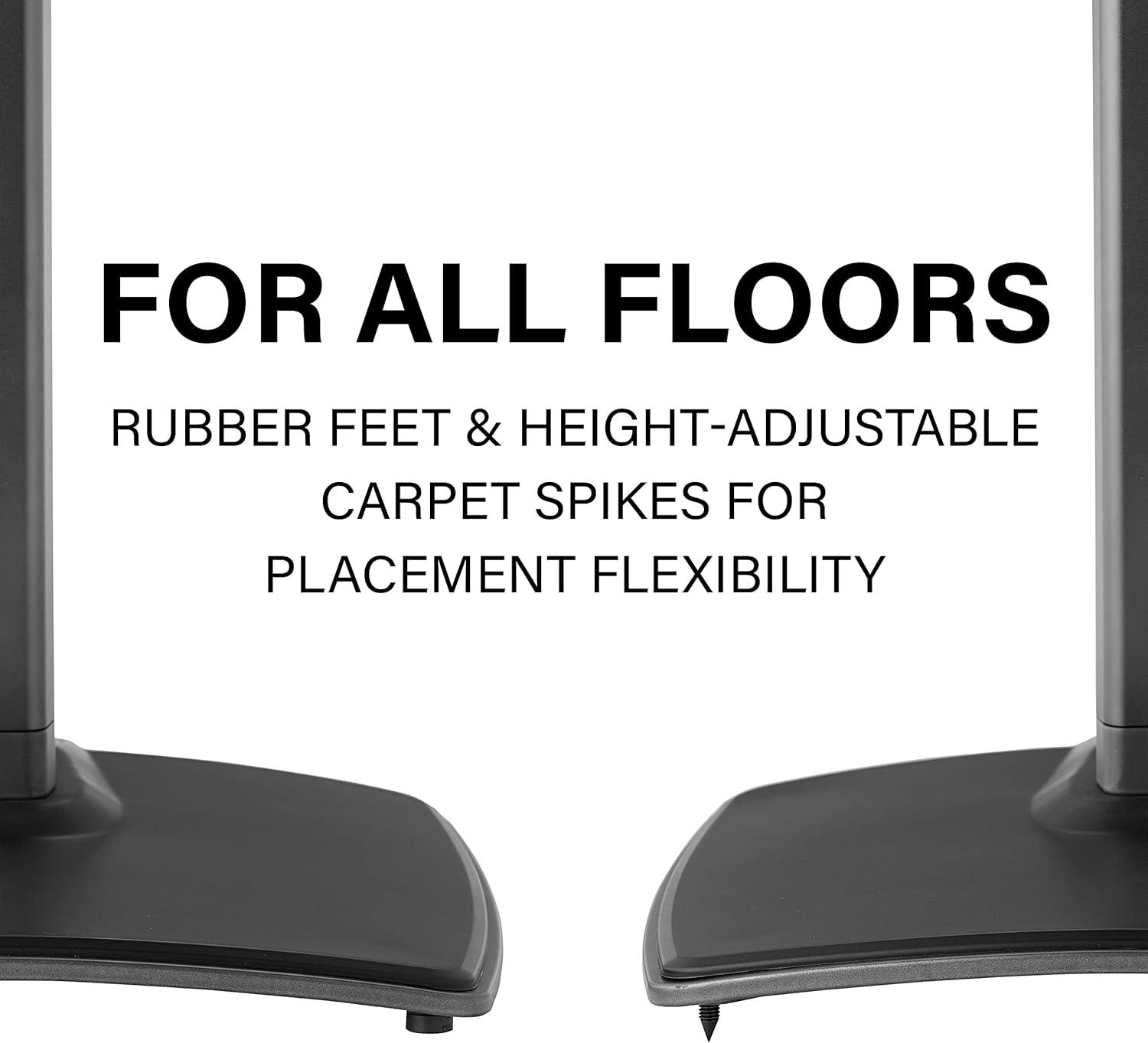 imageSanus Wireless Speaker Stand for Sonos Five and Sonos Play5  Audio Enhancing Design for Vertical ampamp Horizontal Audio with Builtin Cable Management ampamp Premium Alloy Materials  OSS52 WhiteBlack