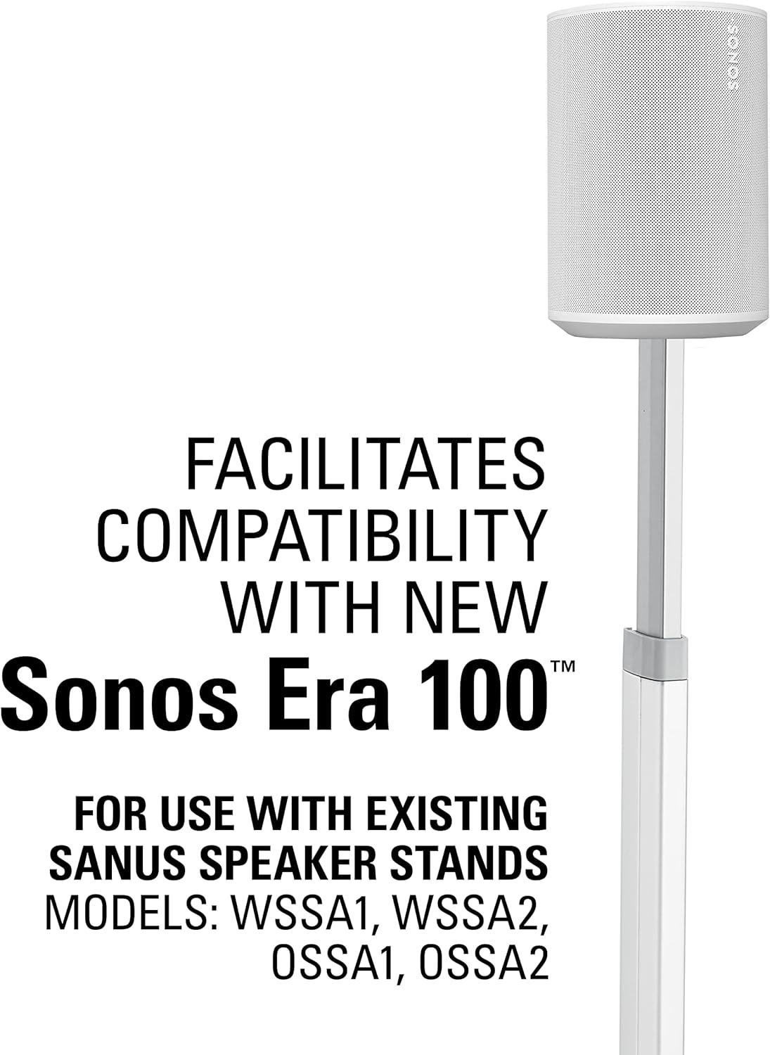 imageSonos Era 100 Adapter Bracket Kit for Sanus Adjustable Height Wireless Speaker Stands WSSA1 WSSA2 OSSA1 OSSA2  Provides Compatibility for New Sonos Era Speaker  Model OSSE1A1KIT