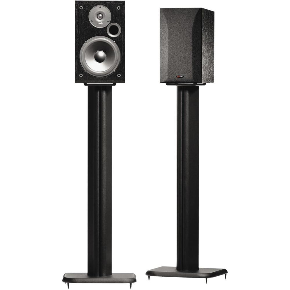 imageSANUS BF31B1 31quot Speaker Stands for Bookshelf Speakers up to 20 lbs  Black  Set of 2