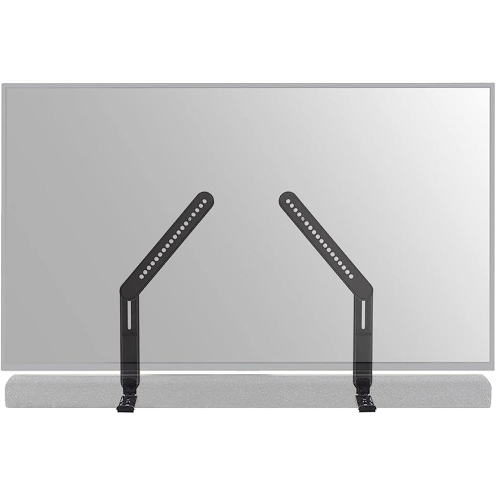 imageSANUS Universal Soundbar TV Mount Kit for Mounting Soundbars Under TV  Fits Most Sound Bars Up to 15 Lbs  Easy Install ampamp Full Motion Capability  SOASBM2