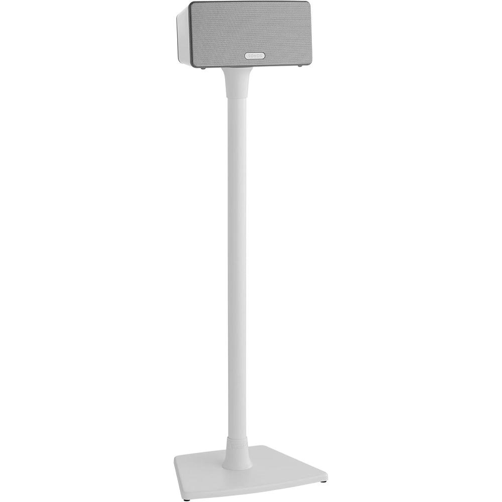 imageSANUS Wireless Sonos Speaker Stand for Sonos One Play1 ampamp Play3  AudioEnhancing Design with Builtin Cable Management  Pair Black  WSS22B1White