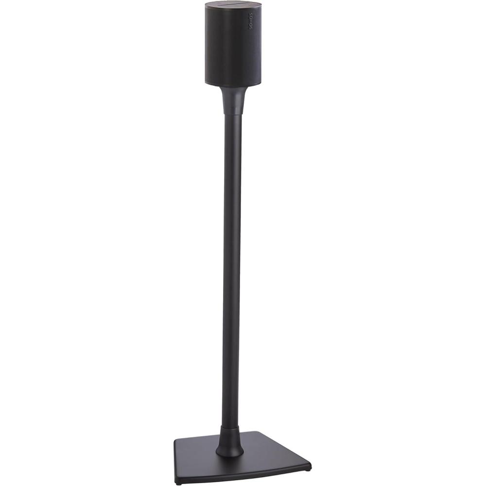 imageSanus Wireless Speaker Stand for Sonos Era 100  Pair Black  Perfect Stand Setup for Easy and Secure Mounting of New Sonos Era 100 Speakers  OSSE12B2Black Single