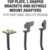imageSANUS Adjustable Height Speaker Stand  Extends 28quot to 38quot  Holds Satellite ampamp Small Bookshelf Speakers ampamp SANUS Soundbar Mount with Height ampamp Depth Adjust