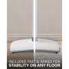 imageSANUS Adjustable Height Wireless Speaker Stands Designed for Sonos One One SL and Play1  ToolFree Adjustment up to 16quot and Builtin Cable Management WhiteWhite Stands  Pair