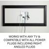 imageSANUS Advanced Tilt 4D Premium Universal Low Profile TV Mount for 42quot  90quot Flat Screen TVs ampamp inWall TV Power and Cable Management Kit