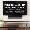 imageSANUS Advanced Universal Tilt 4D Premium TV Wall Mount Bracket for Most 42quot 90quot Flat Screen TVs ampamp SANUS Soundbar Mount for TV Mount Bracket  Height ampamp Depth Adjustments