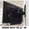 imageSANUS Advanced Universal Tilt 4D Premium TV Wall Mount Bracket for Most 42quot 90quot Flat Screen TVs ampamp SANUS Soundbar Mount for TV Mount Bracket  Height ampamp Depth Adjustments