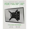 imageSANUS Full Motion TV Mount  Single Stud 19 to 40 inch TV Wall Mount Tilts Extends ampamp Swivels  Easy DIY Install Includes All Hardware ampamp Post Install Leveling  Great for Corners