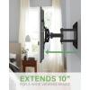 imageSANUS Full Motion TV Mount  Single Stud 19 to 40 inch TV Wall Mount Tilts Extends ampamp Swivels  Easy DIY Install Includes All Hardware ampamp Post Install Leveling  Great for Corners