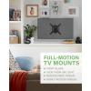 imageSANUS Full Motion TV Mount  Single Stud 19 to 40 inch TV Wall Mount Tilts Extends ampamp Swivels  Easy DIY Install Includes All Hardware ampamp Post Install Leveling  Great for Corners