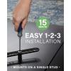 imageSANUS Full Motion TV Mount  Single Stud 32 to 55 inch TV Wall Mount Tilts Extends ampamp Swivels  Easy DIY Install Includes All Hardware ampamp Post Install Leveling  Great for Corners
