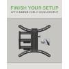 imageSANUS Full Motion TV Mount  Single Stud 32 to 55 inch TV Wall Mount Tilts Extends ampamp Swivels  Easy DIY Install Includes All Hardware ampamp Post Install Leveling  Great for Corners