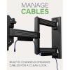 imageSANUS Full Motion TV Mount  Single Stud 32 to 55 inch TV Wall Mount Tilts Extends ampamp Swivels  Easy DIY Install Includes All Hardware ampamp Post Install Leveling  Great for Corners