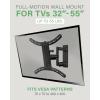 imageSANUS Full Motion TV Mount  Single Stud 32 to 55 inch TV Wall Mount Tilts Extends ampamp Swivels  Easy DIY Install Includes All Hardware ampamp Post Install Leveling  Great for Corners