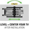 imageSANUS Full Motion TV Wall Mount for 42 to 90 TVs up to 125lbs  Extend Swivel Tilt TV Mount  Easy 3Step DIY Install  Brushed Steel Finish