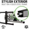 imageSANUS Full Motion TV Wall Mount for 42 to 90 TVs up to 125lbs  Extend Swivel Tilt TV Mount  Easy 3Step DIY Install  Brushed Steel Finish