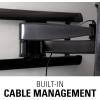 imageSANUS Full Motion TV Wall Mount for 42 to 90 TVs up to 125lbs  Extend Swivel Tilting TV Mount  Easy 3 Step DIY Install w Included Hardware  Black FinishSingle