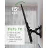 imageSANUS Full Motion TV Wall Mount for TVs up to 90quot  Premium Design Extends 24quot with Fingertip Swivel and Tilt  Easy 20 Minute Install  OLF24New  Improved