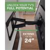 imageSANUS Full Motion TV Wall Mount for TVs up to 90quot  Premium Design Extends 24quot with Fingertip Swivel and Tilt  Easy 20 Minute Install  OLF24New  Improved