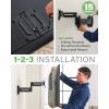 imageSANUS Height Adjustable Full Motion TV Wall Mount for 19 to 43 TVs  Raise or Lower TV 2 After Install  Maximizes Compatibility with Your Setup  3 Step DIY wSmooth Extension Tilt ampamp Swivel