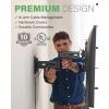 imageSANUS Height Adjustable Full Motion TV Wall Mount for 19 to 43 TVs  Raise or Lower TV 2 After Install  Maximizes Compatibility with Your Setup  3 Step DIY wSmooth Extension Tilt ampamp Swivel