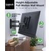imageSANUS Height Adjustable Full Motion TV Wall Mount for 32 to 65 TVs  Raise or Lower TV 3 After Install  Maximizes Compatibility with Your Setup  3 Step DIY wSmooth Extension Tilt ampamp Swivel